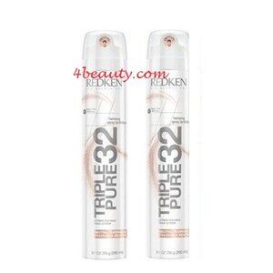 Redken Triple PURE 32 Extreme Hold Spray 9.1 oz original (pack of 2)